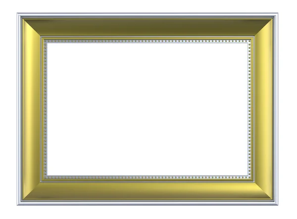 Gold-silver picture frame — Stock Photo, Image