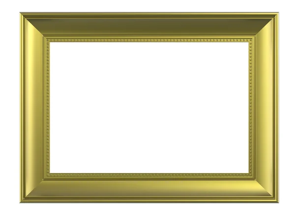 Matt gold picture frame — Stock Photo, Image