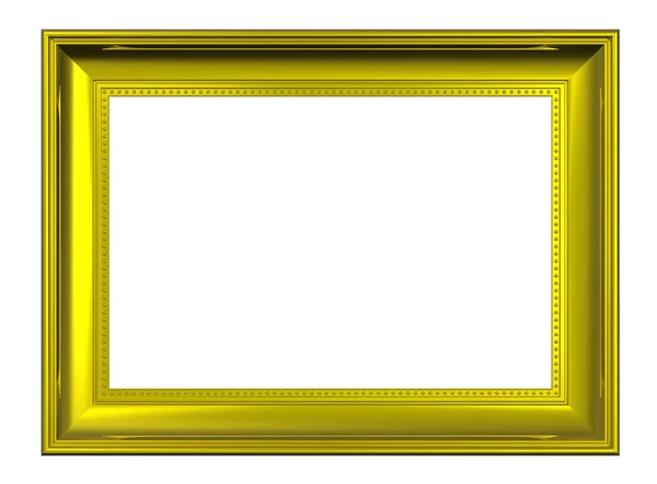 Shiny gold picture frame — Stock Photo, Image