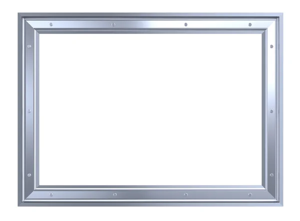 stock image Silver picture frame