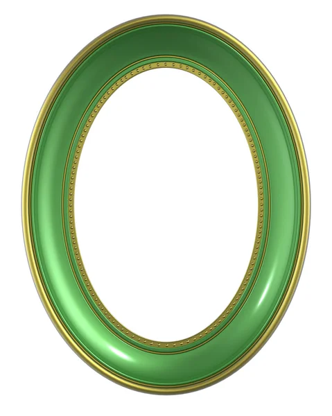 Зелено-золотая рамка — стоковое фото