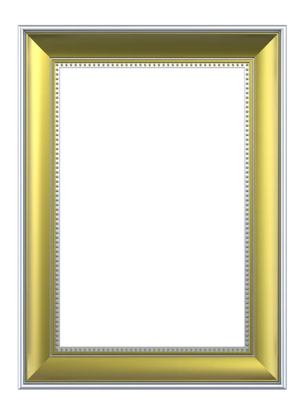 Gold-silver picture frame — Stock Photo, Image