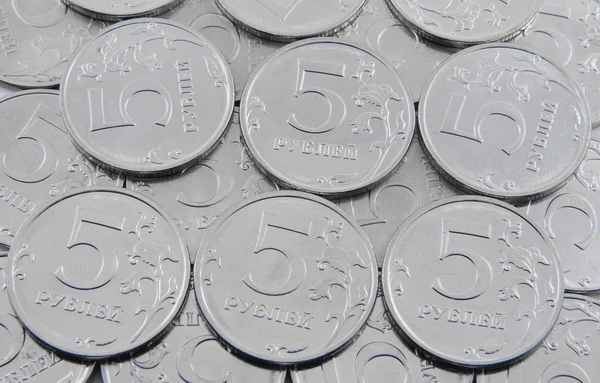 Fondo da monete in rublo — Foto Stock