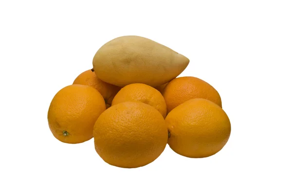 Mango the winner of oranges — Stock Photo, Image