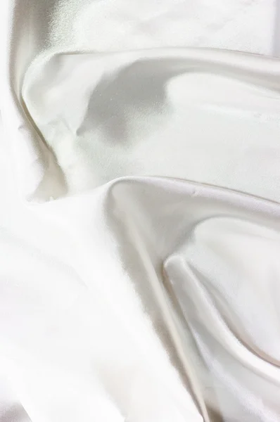 优雅的和软的白色缎面背景 — 图库照片