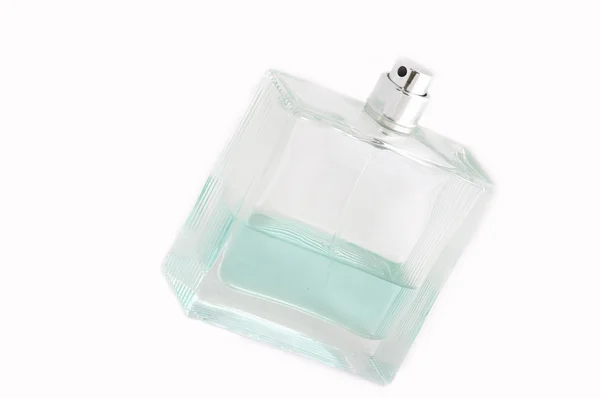 Frasco de perfume sobre un fondo blanco —  Fotos de Stock