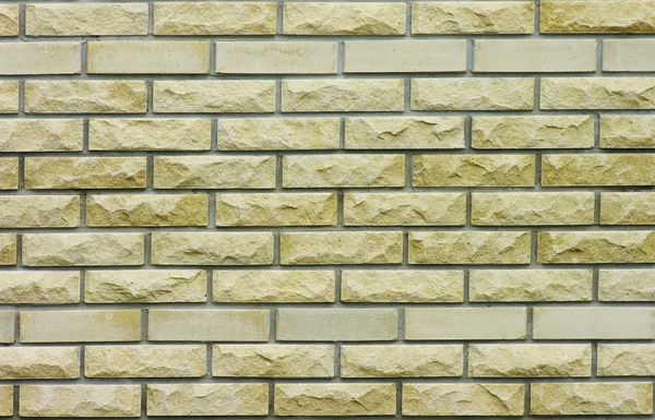 Fondo de pared de ladrillo amarillo . — Foto de Stock