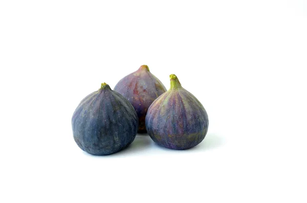 stock image Fresh figs on white