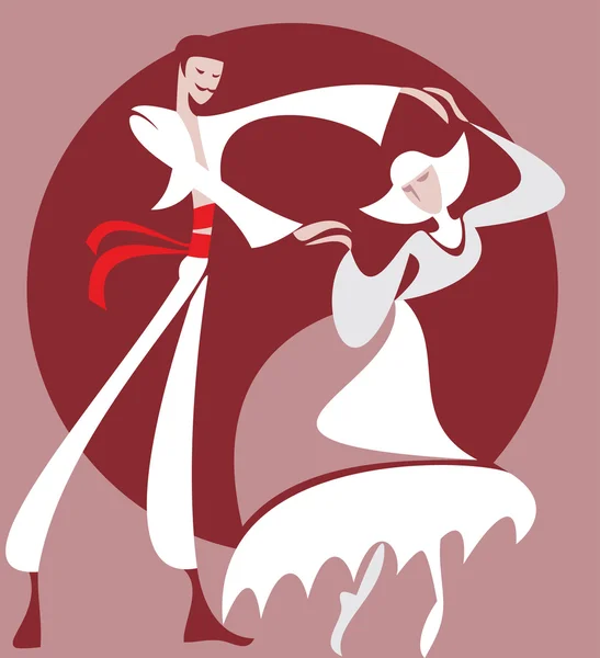 Baile folclórico — Archivo Imágenes Vectoriales