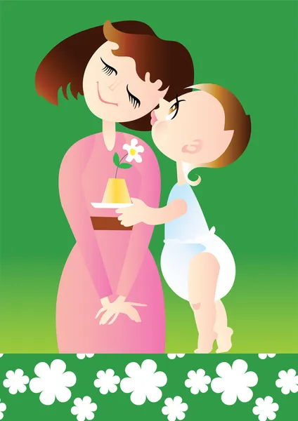 Fête des mamans — Image vectorielle