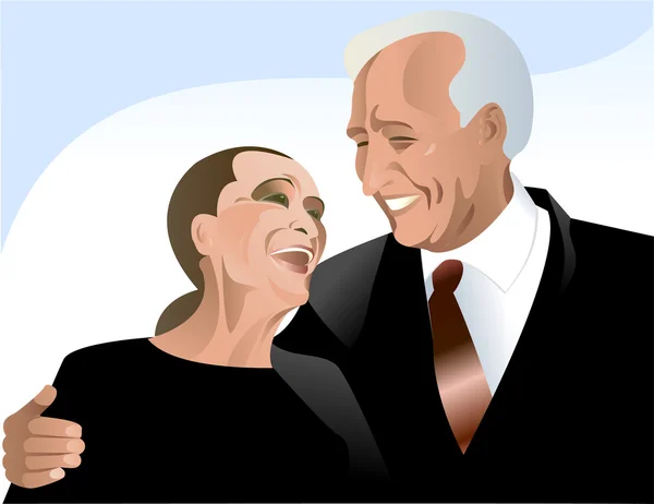 Couple âgé — Image vectorielle