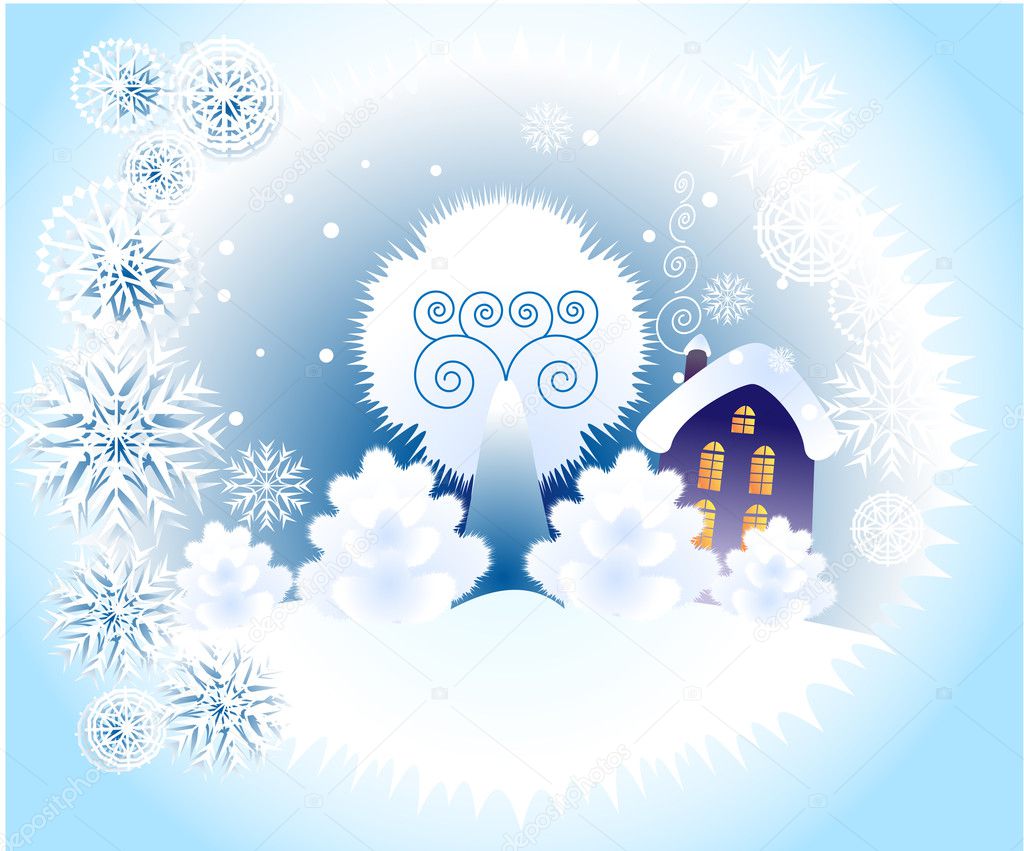 Wintry background