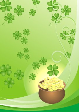 Pot of gold coins clipart