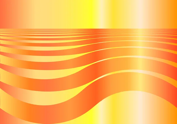 Wave orange — Stock Vector