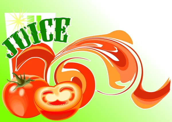 Jus _ tomate — Image vectorielle