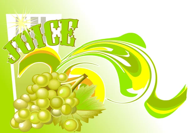 Succo _ d'uva — Vettoriale Stock