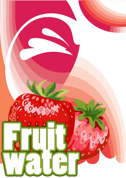 Eau de fraise — Image vectorielle
