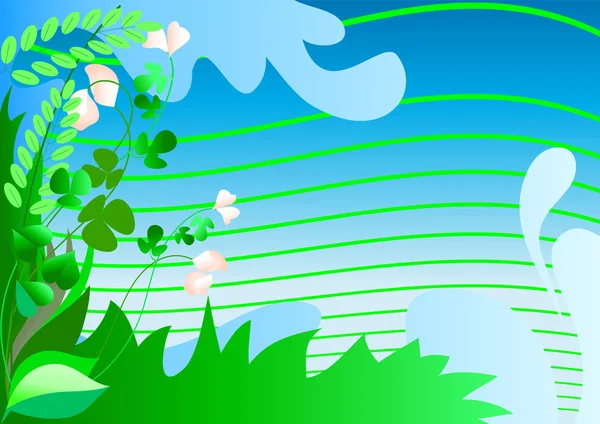 Herbe de printemps — Image vectorielle