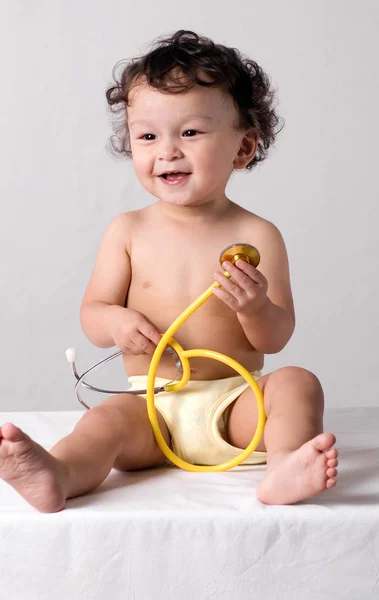 Dítěte u lékaře. — Stock fotografie
