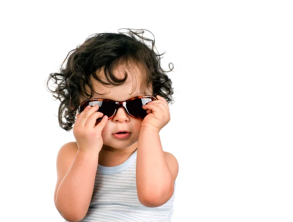 Baby in sunglasses. — Stock Photo, Image