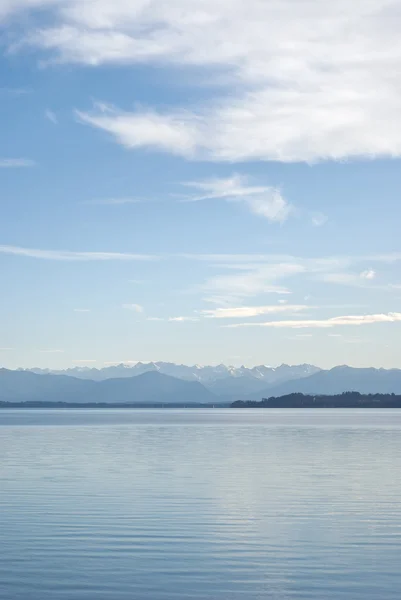 stock image Alpine Landscape with Lake Starnberger