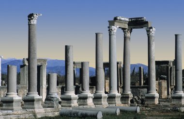 Ruins at Perge, Turkey clipart