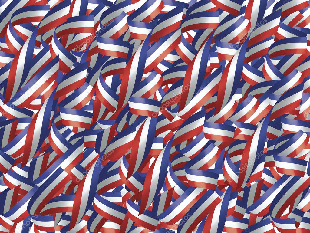 Ribbons in Red, White, and Blue