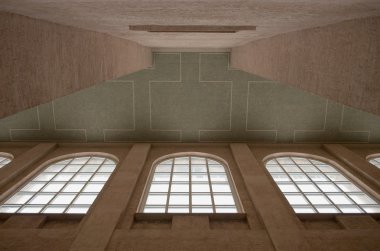 Cathedral Ceiling with Windows clipart