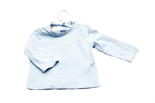 Вешалка для одежды для мальчиков с пальто — стоковое фото