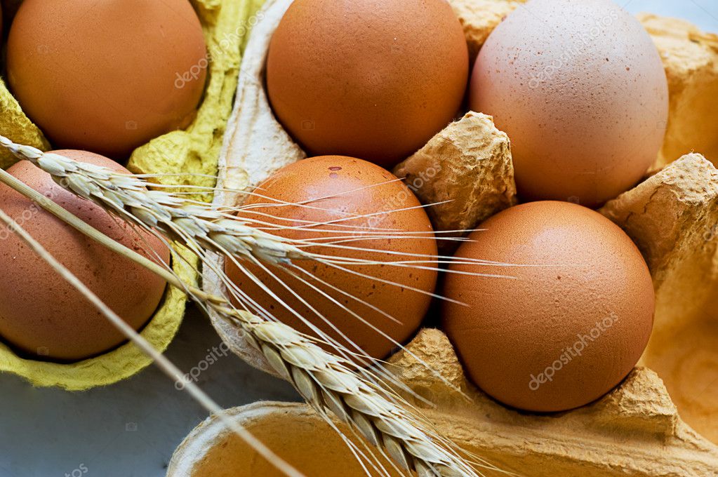 Eggs and wheat Stock Photo by ©Angel_a 1861148