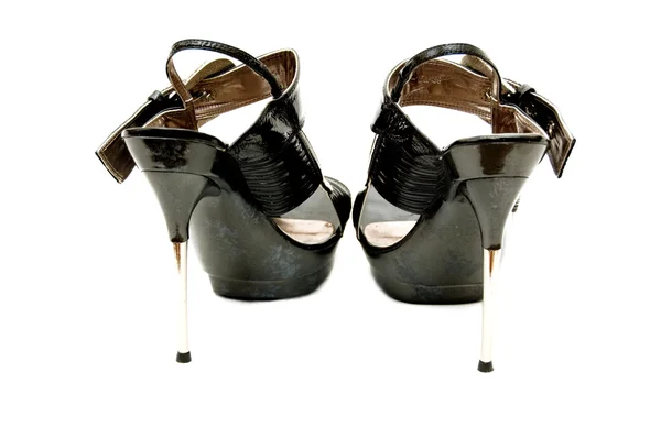 Módní vysoké boty na podpatku — Stock fotografie