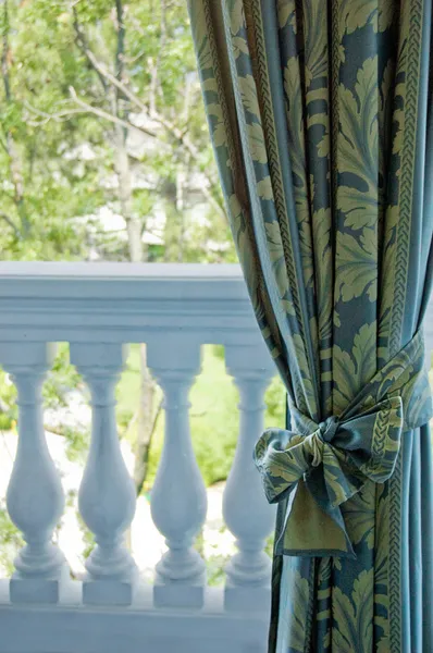 Luksusowe zasłony na okna — Zdjęcie stockowe