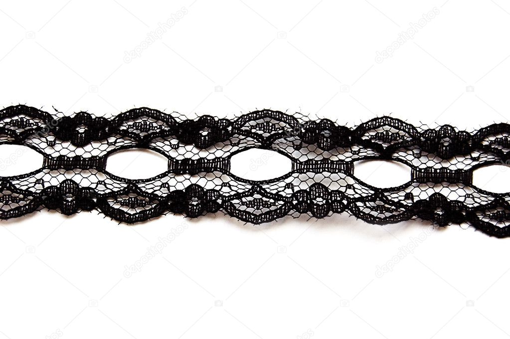 Black delicate lace