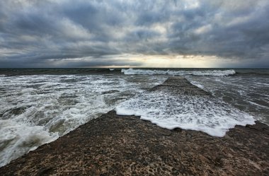 Black sea, Sochi, storm clipart