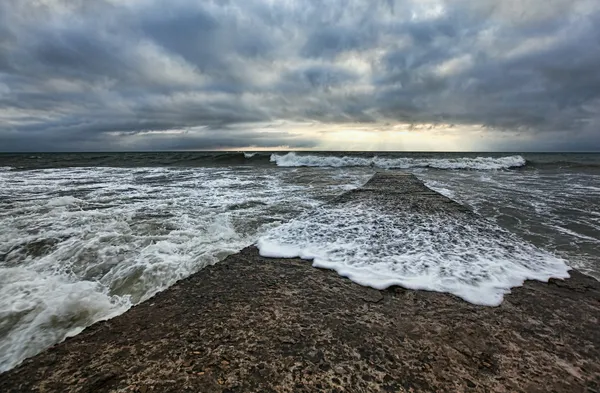 Mar Negro, Sochi, tempestade — Fotografia de Stock