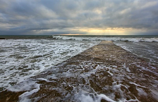 Mar Nero, Sochi, tempesta — Foto Stock