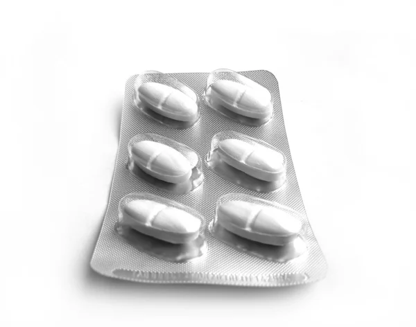 Pills black and white — Stock Photo, Image