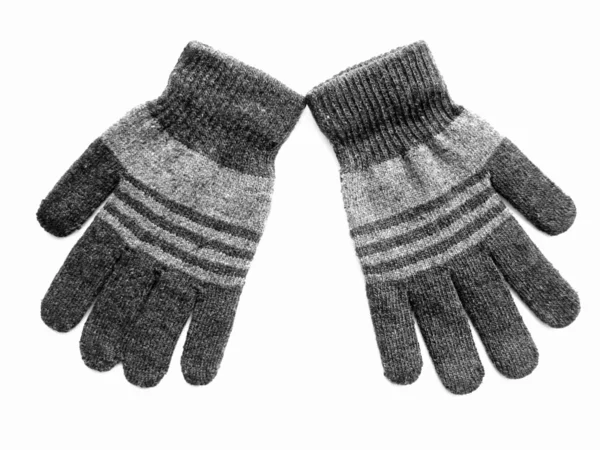 Graue Handschuhe — Stockfoto