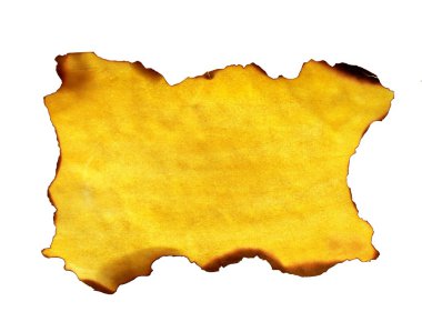 Burnt yellow paper clipart