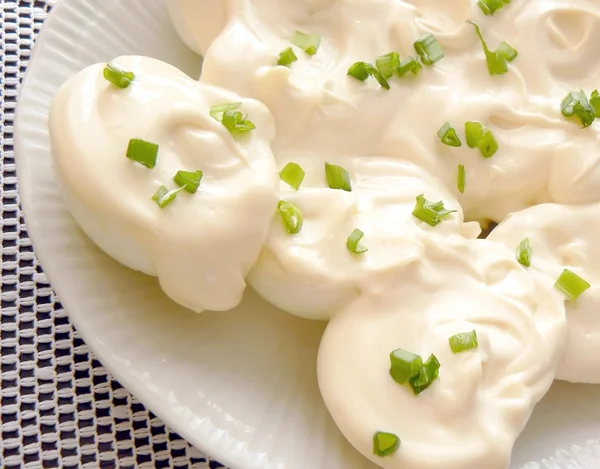 Huevos con mayonesa — Foto de Stock