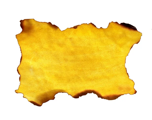 Καμένο χαρτί κίτρινο — Φωτογραφία Αρχείου