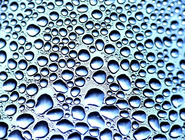 Gotas de agua azul —  Fotos de Stock