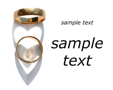Gold rings clipart