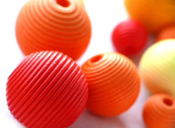 Perline rosse e arancioni — Foto Stock