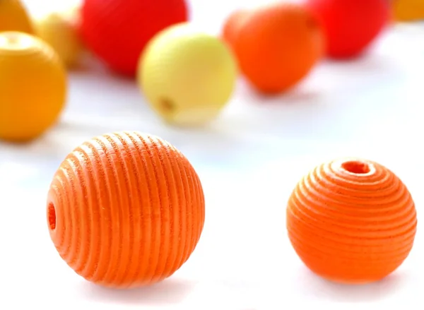 Röda och orange pärlor — Stockfoto