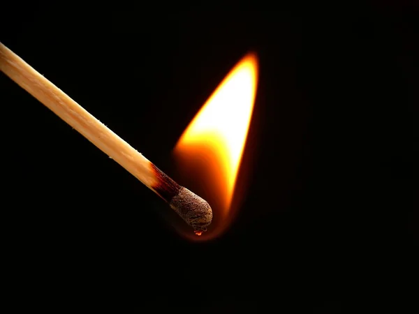 stock image Flame of match