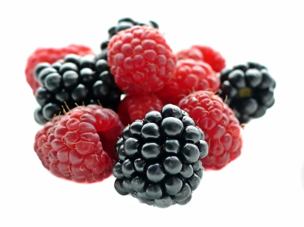 stock image Blackberry and raspberry