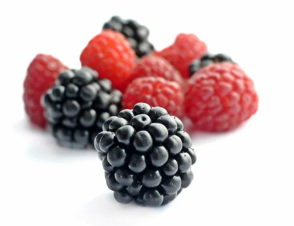 stock image Blackberry and raspberry