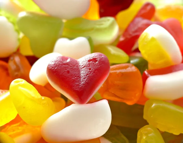 Gelatina caramelos coloridos — Foto de Stock