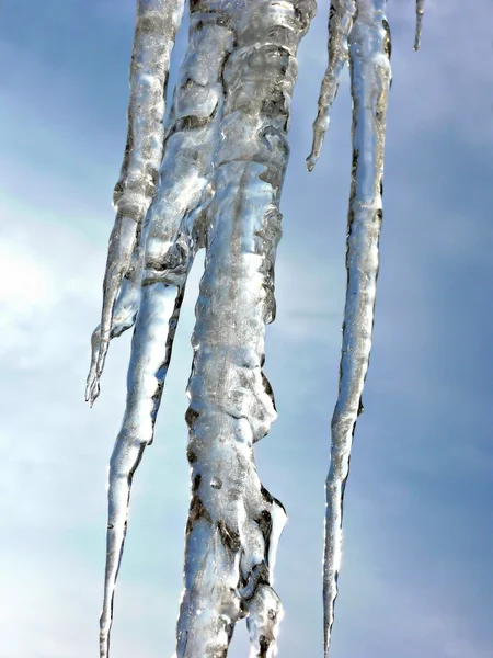 Big icicles — Zdjęcie stockowe